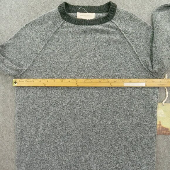 Frederik Anderson Copenhagen Small Gray Knit Pullover Long Sleeve Crew Neck New - Picture 10 of 15